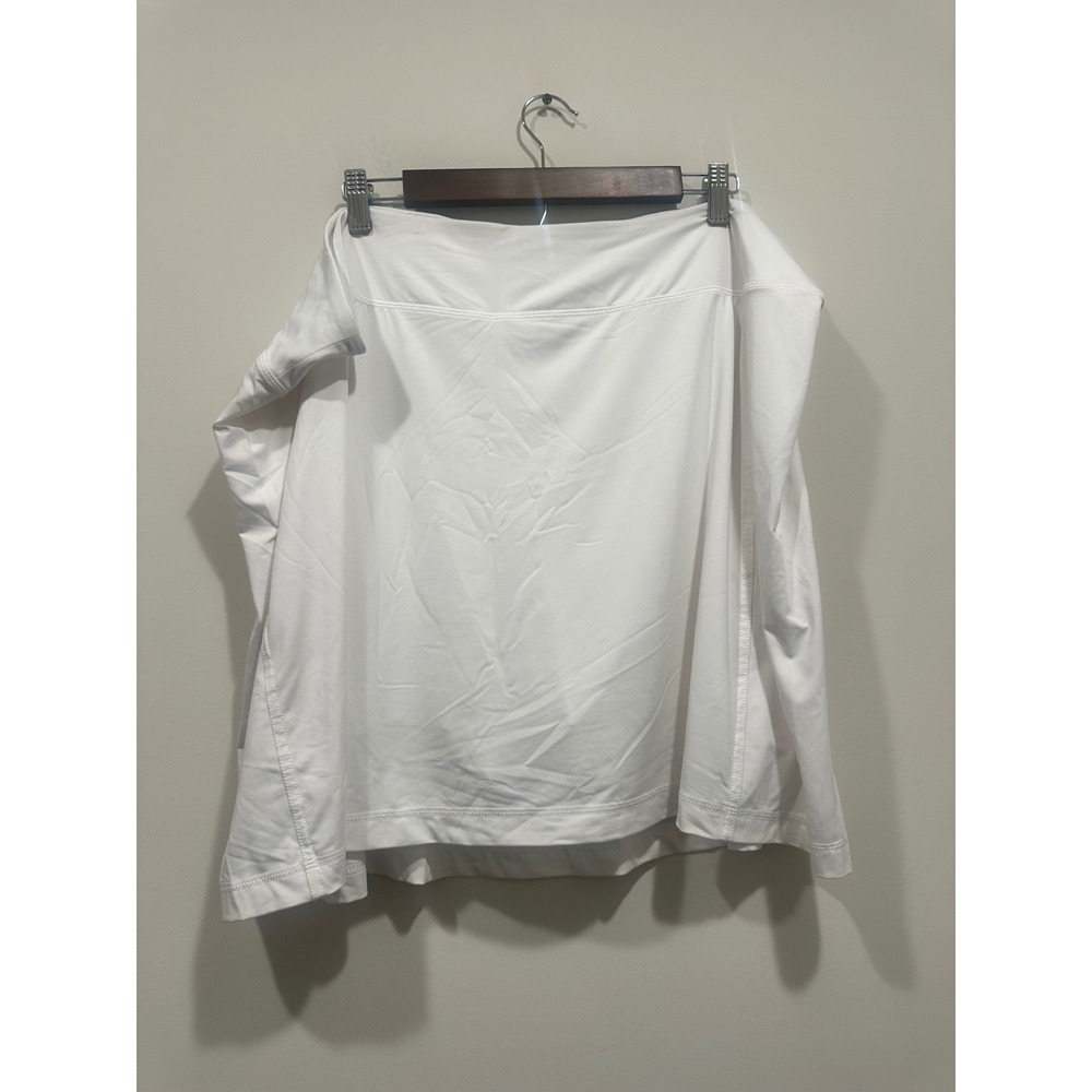 J. Jill Fit White A-Line Knit Skort Athletic Tennis Golf Skirt 3X